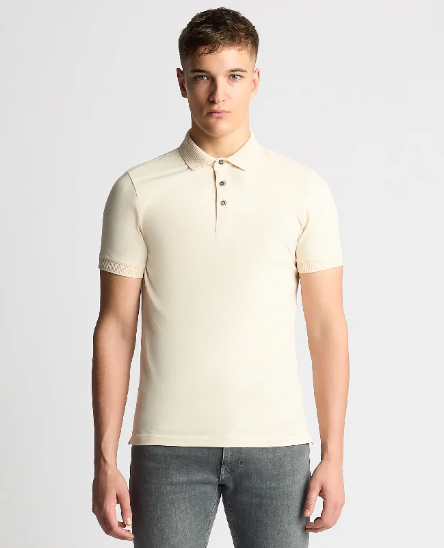 Statement T-shirts loud -Tapered Fit Cotton-Stretch Polo Shirt