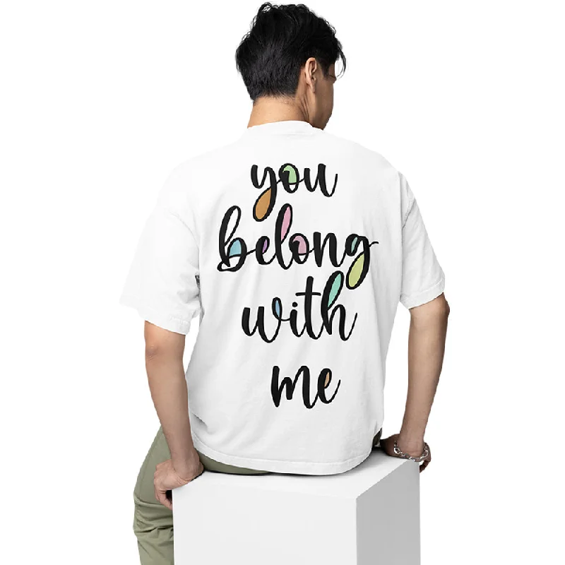 Wine graphic T-shirts glass -Taylor Swift Oversized T shirt - You Belong With Me