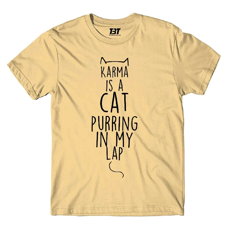 Sports T-shirts performance -Taylor Swift T shirt - Karma Is A Cat