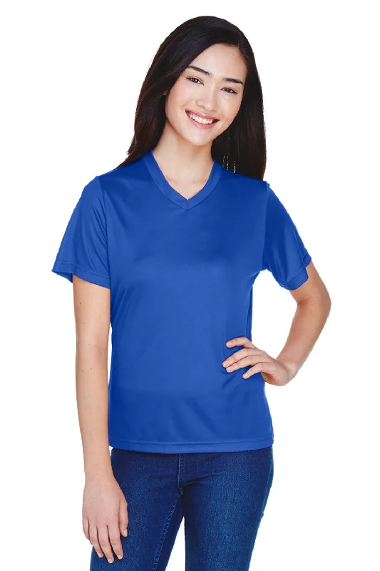 Peace T-shirts calm -Team 365 Womens Zone Performance Moisture Wicking Short Sleeve V-Neck T-Shirt - Royal Blue