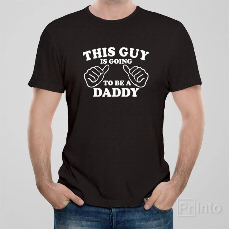 Cat T-shirts purr -This guy is going to be a Daddy - T-shirt