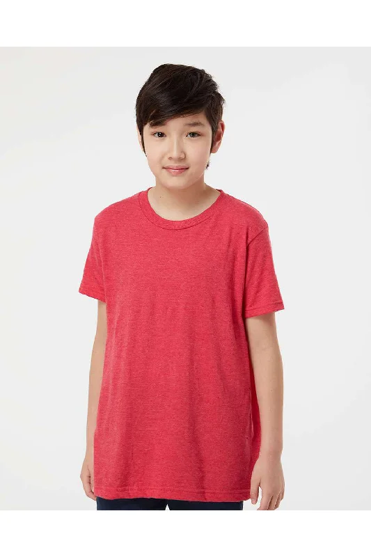 Taco T-shirts spicy -Tultex Youth Fine Jersey Short Sleeve Crewneck T-Shirt - Heather Red