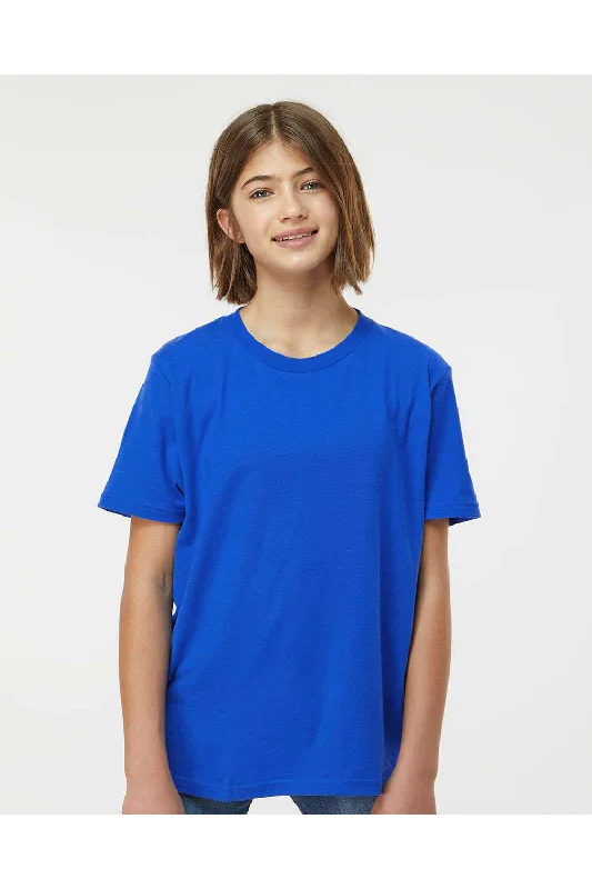 Beach T-shirts breezy -Tultex Youth Fine Jersey Short Sleeve Crewneck T-Shirt - Royal Blue