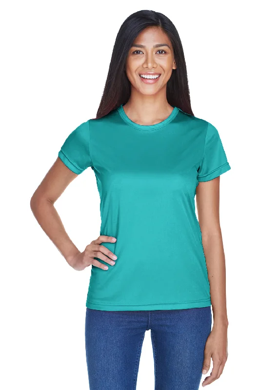 Farm graphic T-shirts barn -UltraClub Womens Cool & Dry Performance Moisture Wicking Short Sleeve Crewneck T-Shirt - Jade Green