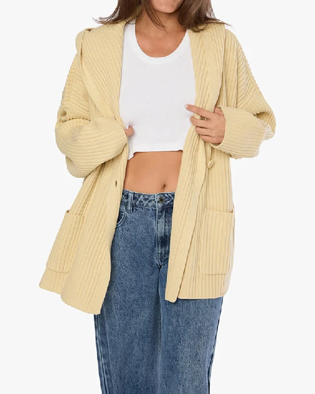 Casual white cardigan -Double Breasted Cardigan