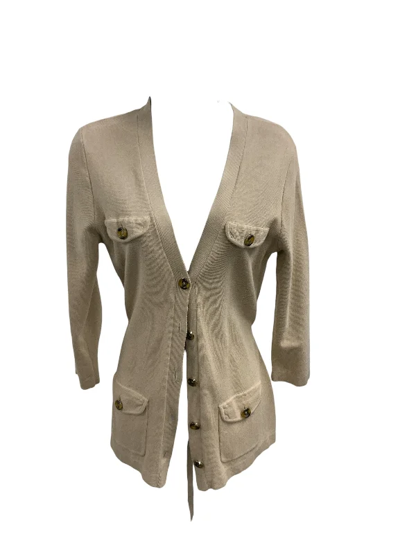 Vintage blue cardigan -Jones New York Women's Cardigan Tan XS