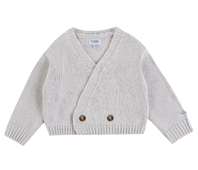 Polka dot white cardigan -Lesley Cardigan | Blush White