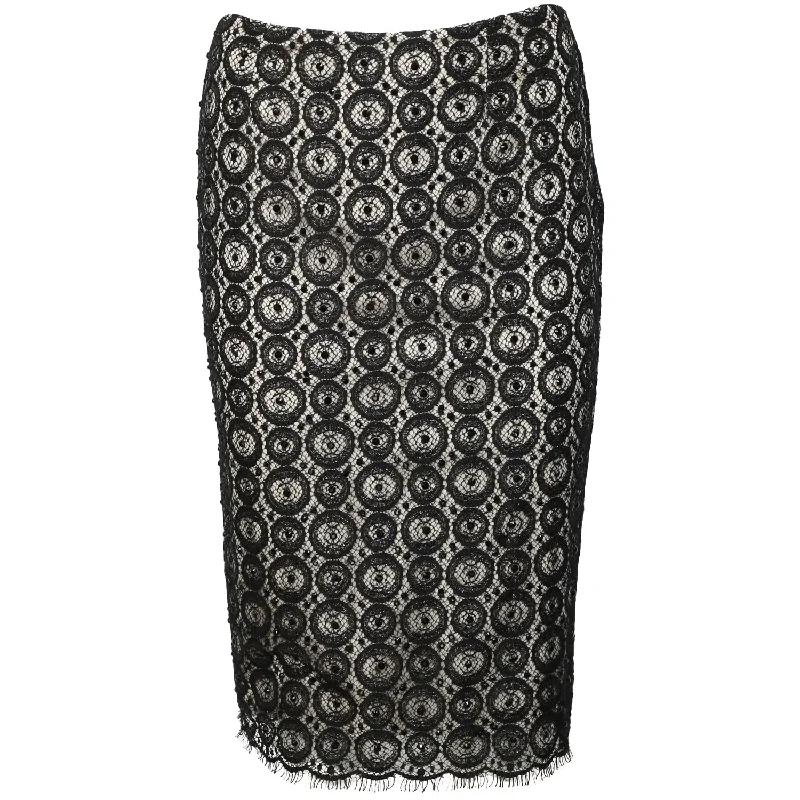 Cyber skirts hack -DVF Misty Beaded Midi Skirt in Black Nylon