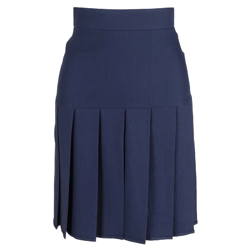 Whale deep skirts swim -Gucci Mini High-Rise Pleated Skirt inn Navy Blue Viscose