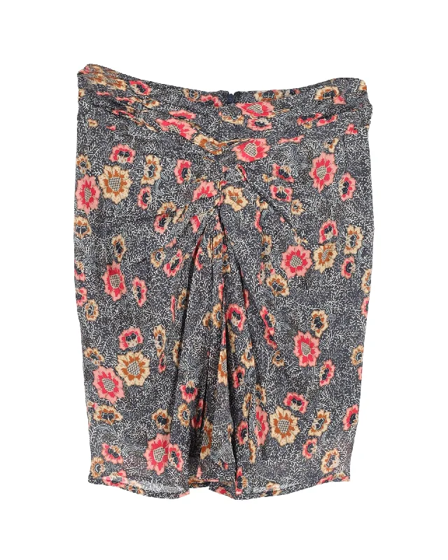 Sailor skirts sail -Isabel Marant Etoile Mini Skirt in Floral Print Viscose