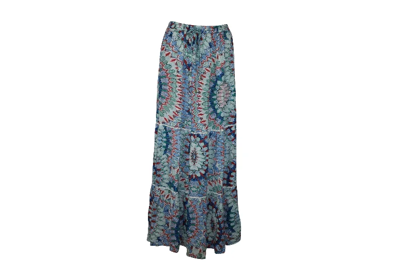 Lion skirts king -Melissa Odabash Miriam Paradise Maxi Skirt in Multicolor Rayon