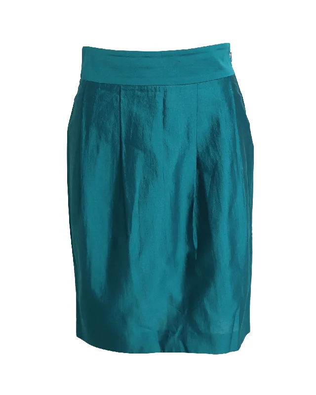 Hiking cargo skirts tough -Moschino Cheap And Chic Pencil Skirt in Green Cotton