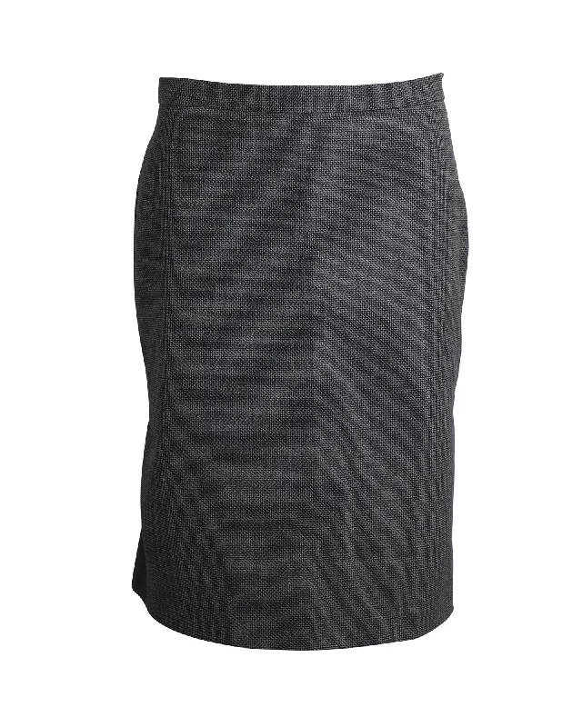 Blue maxi skirts vibrant -Moschino Cheap And Chic Skirt in Grey Wool