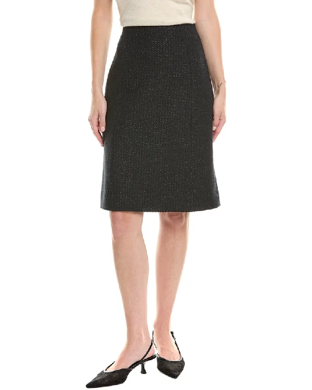 Artist paint skirts create -St. John Shimmer Tweed Skirt