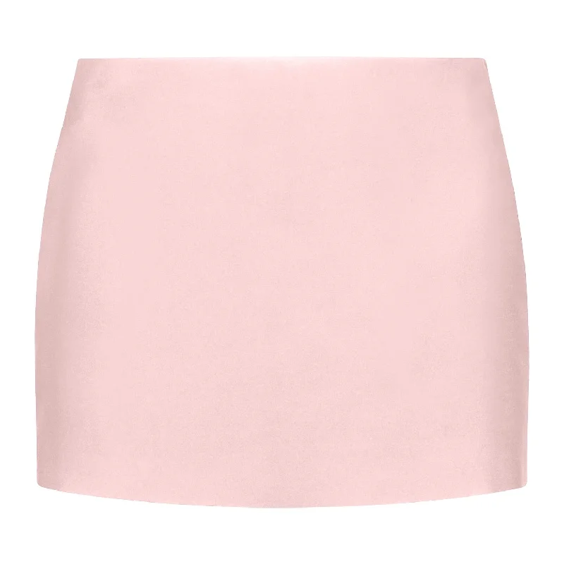 High-low silk skirts style -Tulua Light Pink