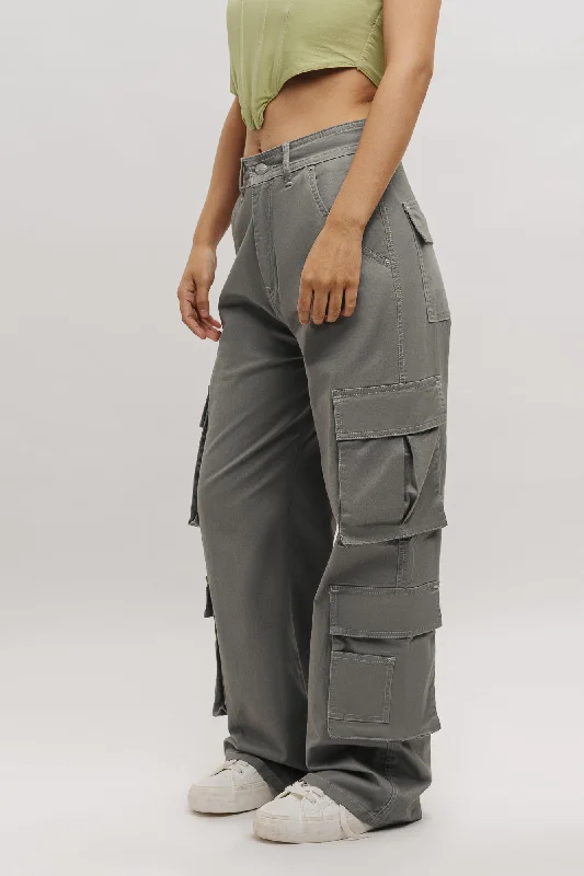 Guitar pants strum -Cloud Dark Grey Cargo Pants