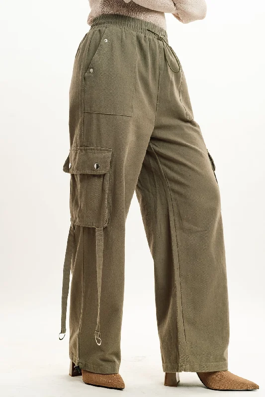 Cloud soft pants dreamy -Grey Street Style Cargo Pant