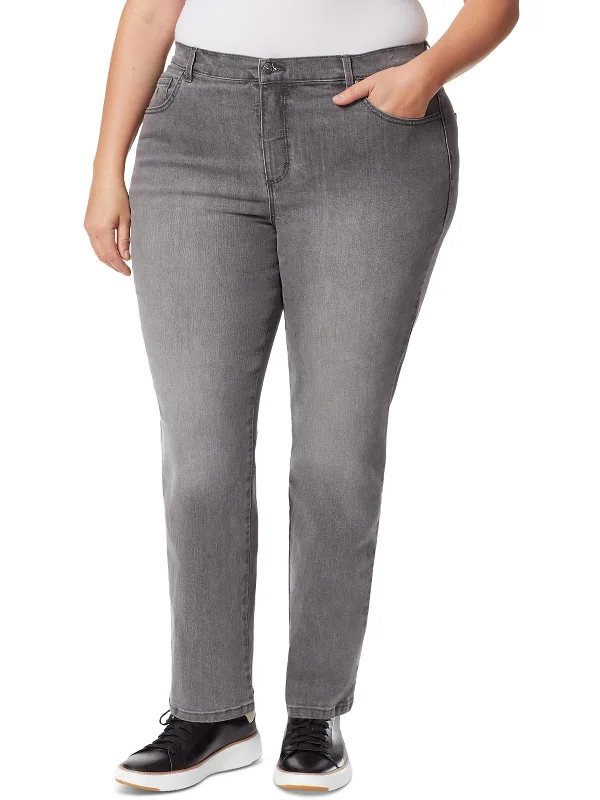 Twill cargo pants sturdy -Plus Amanda Womens Tapered Classic Rise Straight Leg Jeans