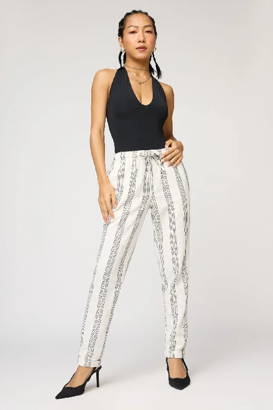 Teacher pants teach -Classic White and Black Stripe Pants