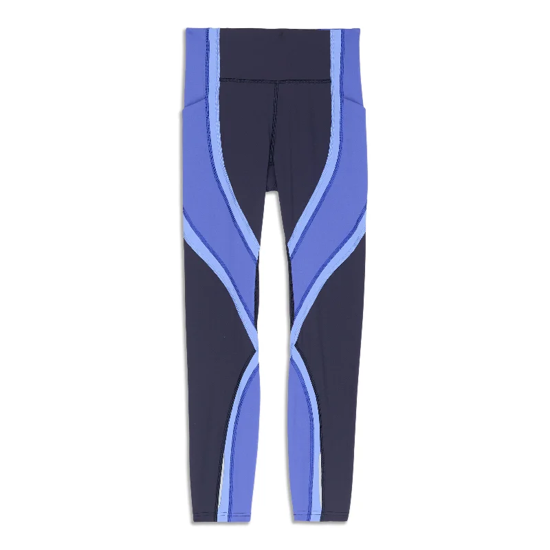 Ocean blue pants wave -Wild Twist Legging - Resale