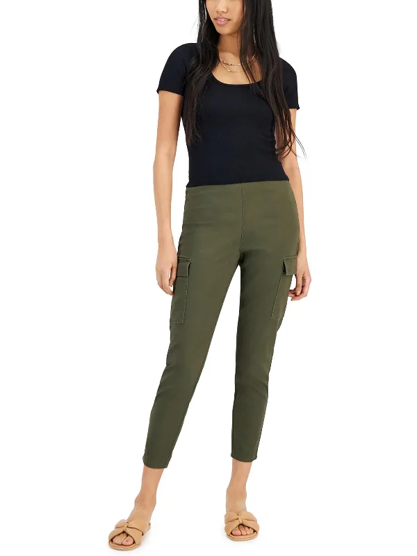 Yoga graphic pants peace -Womens High Rise Skinny Cargo Pants