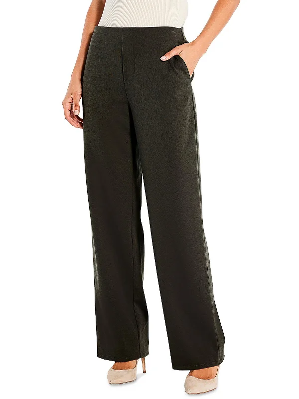 Wind lightweight pants breeze -Womens High Rise Solid Wide Leg Pants