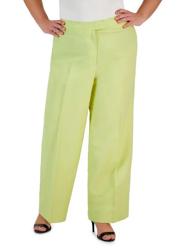 Day chino pants bright -Womens High Rise Stretch Wide Leg Pants