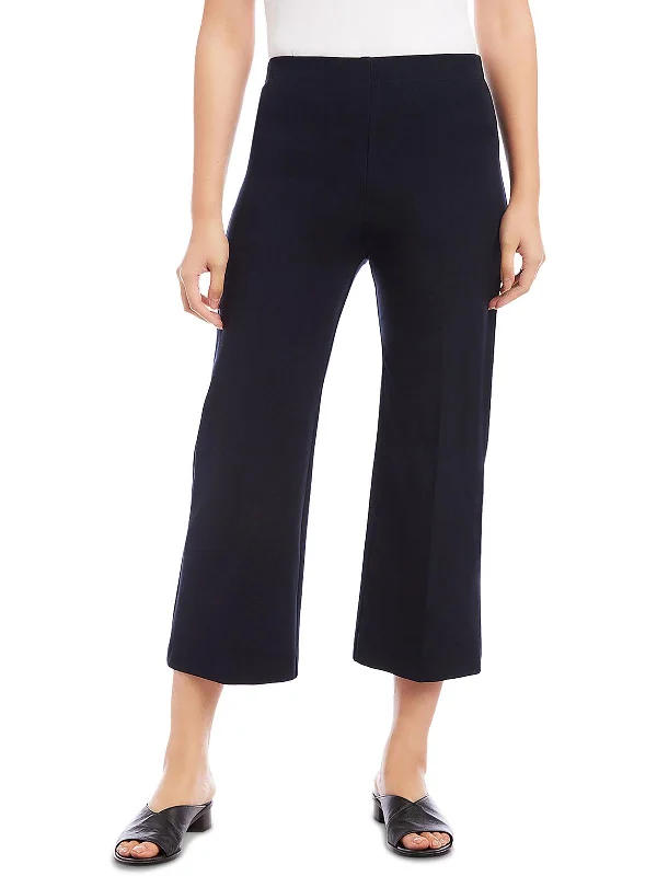 Mountain rugged pants peak -Womens High Rise Wide Leg Cropped Pants