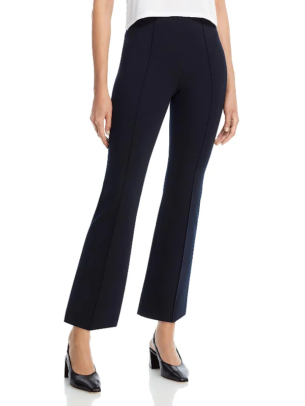 Horror pants scare -Womens Pintuck Cropped Flared Pants