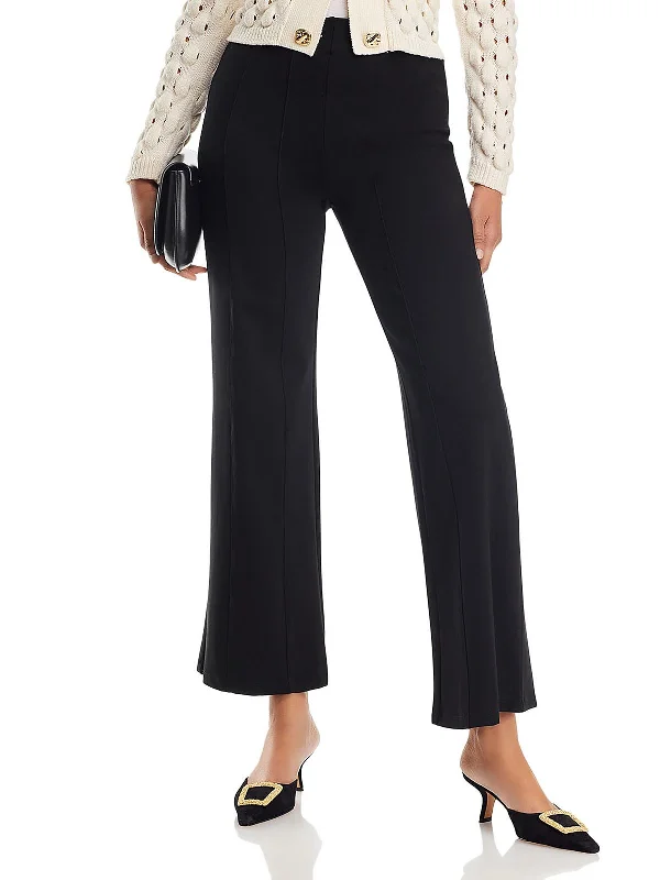 Navy dress pants sharp -Womens Pull On Solid Dress Pants