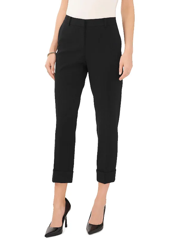 Soccer team pants goal -Womens Tailored Cuffed Ankle Pants