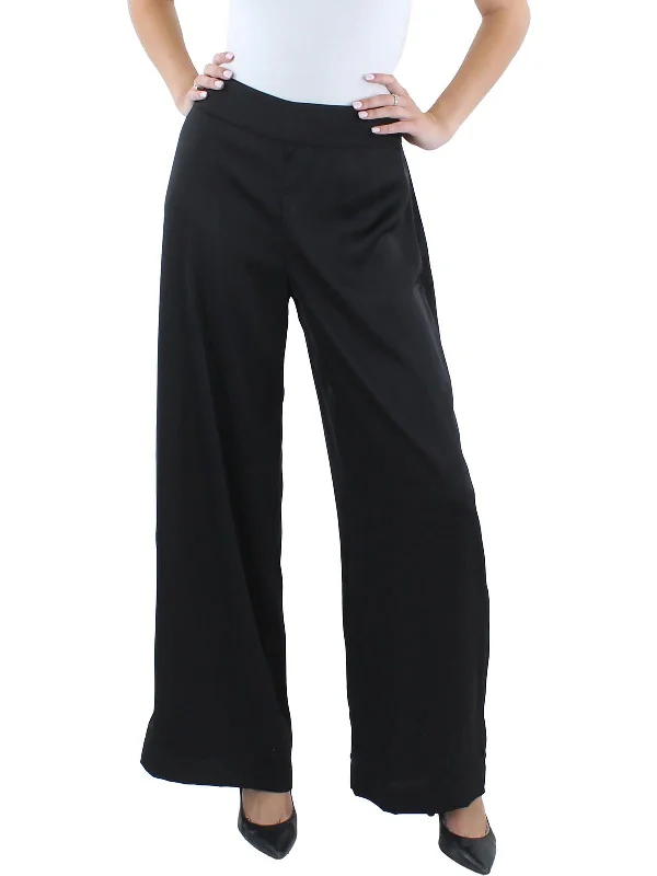 Anime pants epic -Womens Zipper Polyester Wide Leg Pants